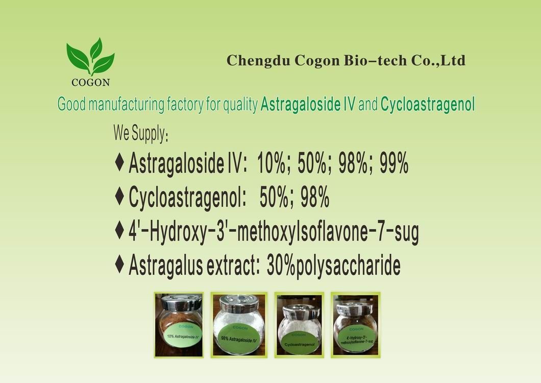 Als Pb-Hg 0,5 P.p.m.-Astragalus Activator van Telomerase van het Worteluittreksel Wit Poeder